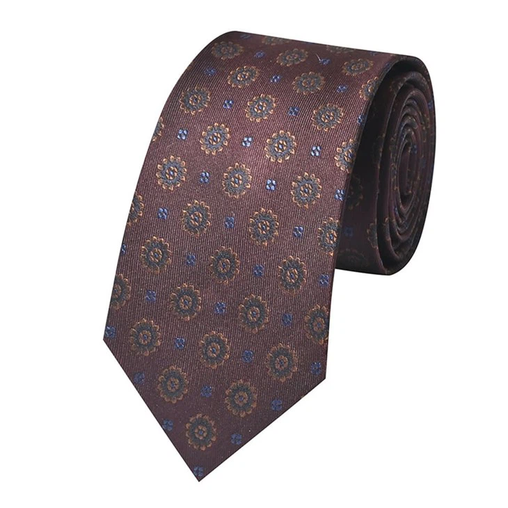 YiLi Light Blue Floral Silk Tie - Sustainable Elegance