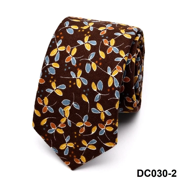 Corbata estampada de cotó premium Colors vibrants Atenció als detalls